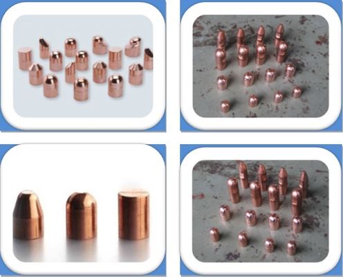 50pcs/Box CuCrZr Quadratura Resistenza Spot Saldatura Elettrodi Suggerimenti