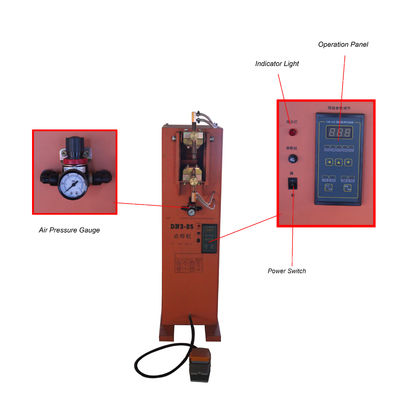 DN25 Resistenza 25KVA Rocker Arm Spot Welding Machine Piede azionato